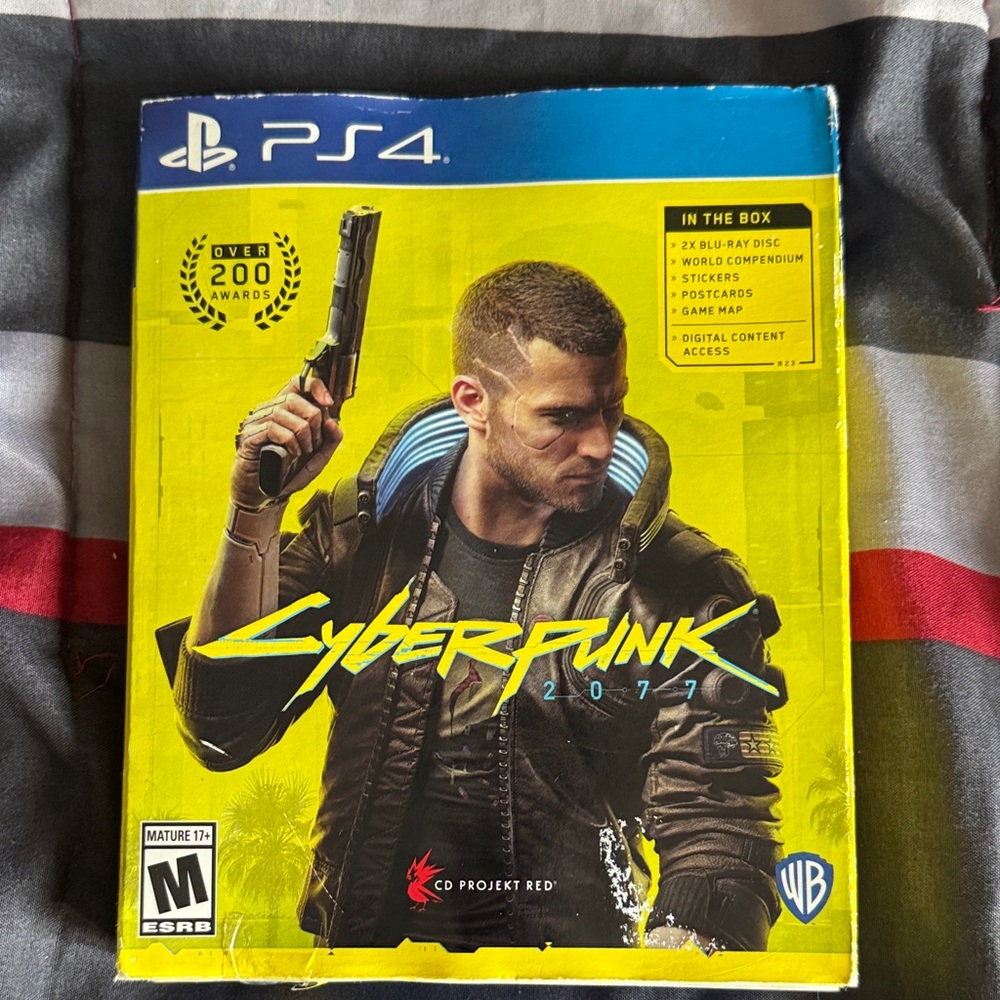 Cyberpunk 2077 for PS4 - Blue and Yellow